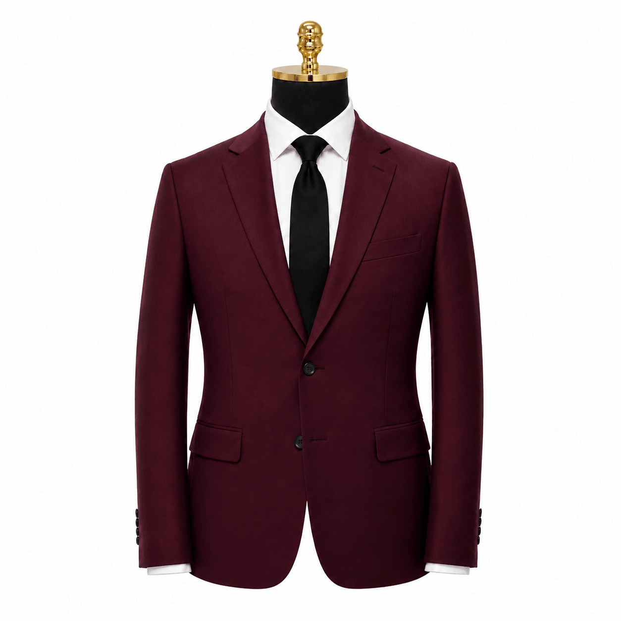 Ferera Collection Men's Burgundy Slim Fit Suit Jacket - Upscale Men's Fashion