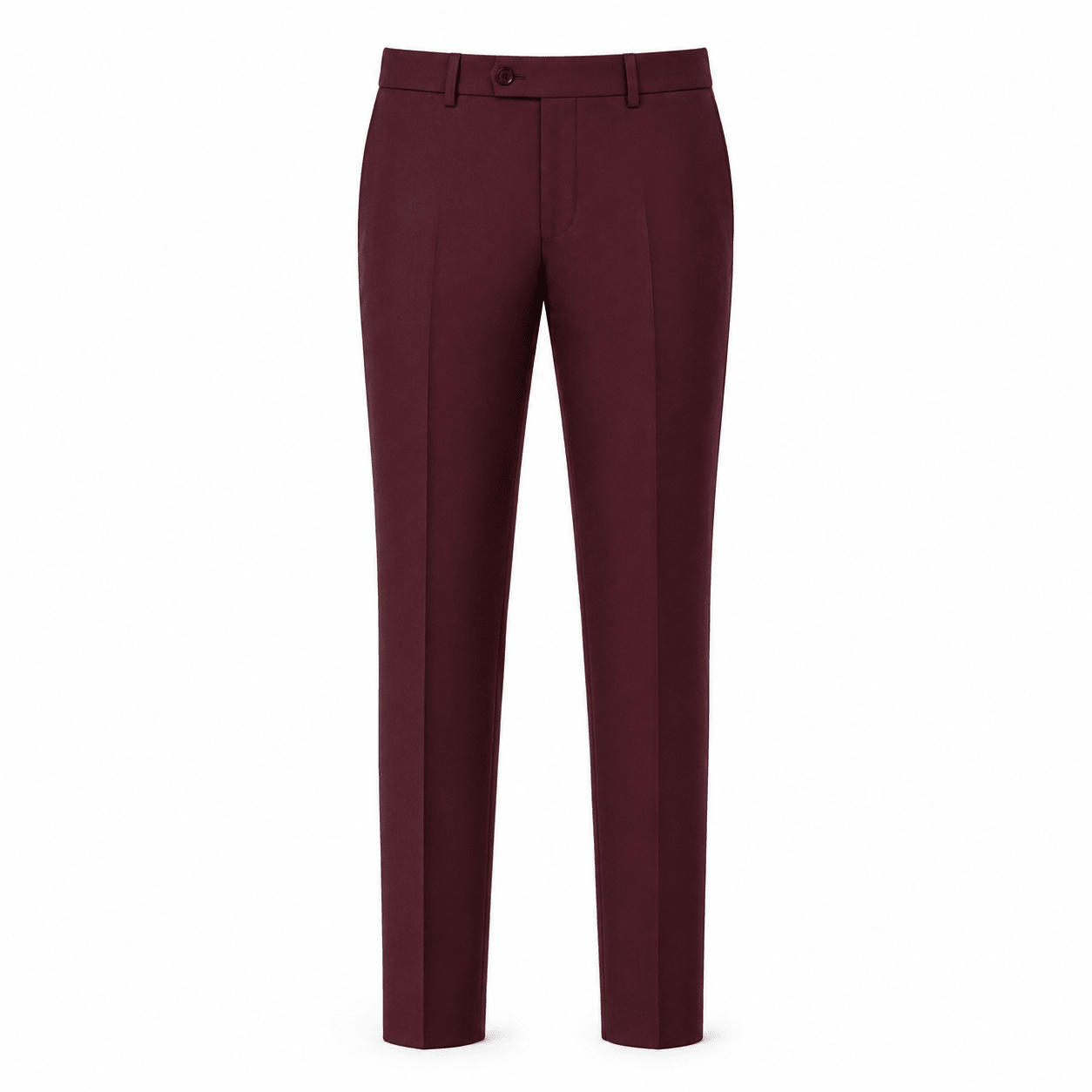 Ferera Collection Men's Burgundy Slim Fit Suit Pants - Upscale Men's Fashion