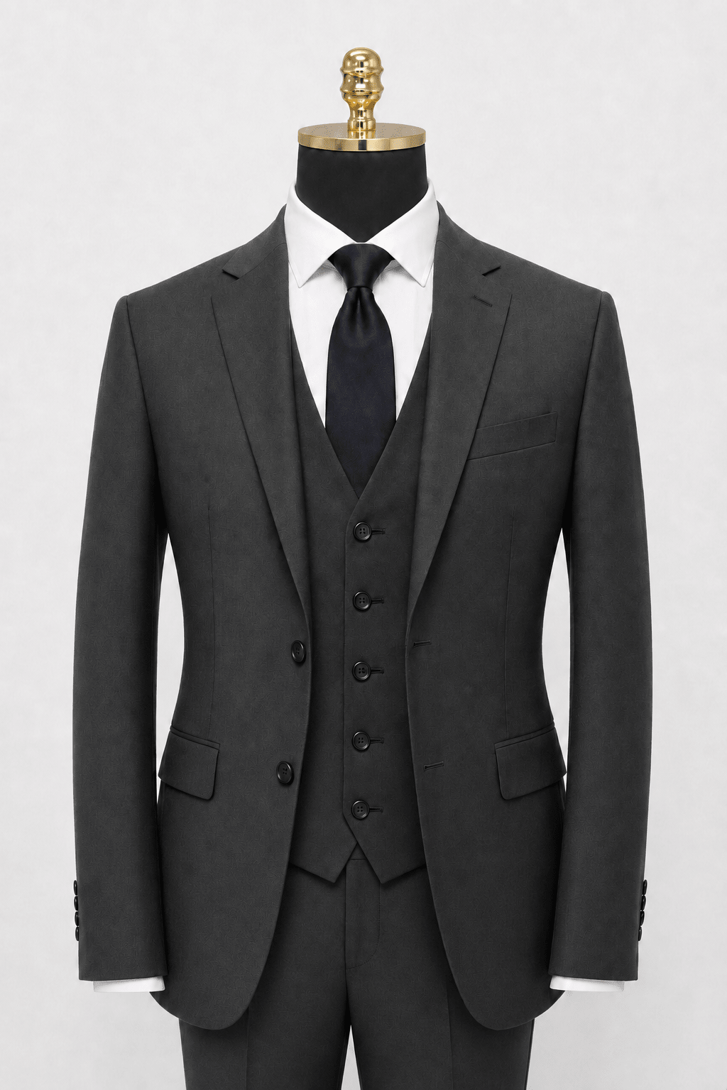 Men's Dark Gray slim fit Ferera suit jacket