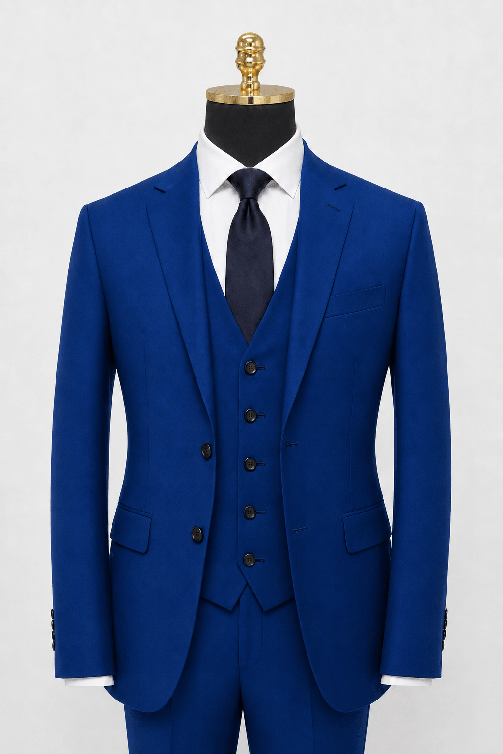 Men's French Blue slim fit Ferera suit jacket