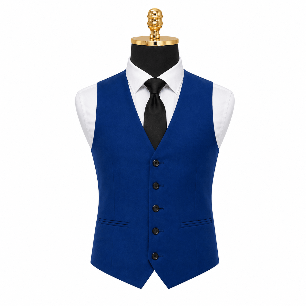 Ferera Collection Men's French Blue Slim Fit Suit Vest - Upscale Men's Fashion