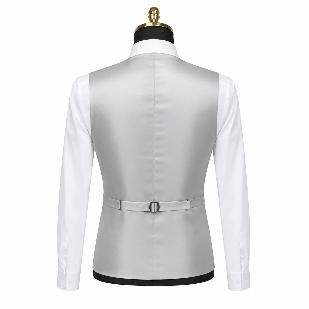 Ferera Collection Men's Light Gray Slim Fit Suit Vest - Upscale Men's Fashion