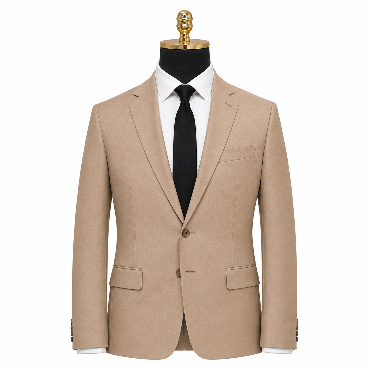 Ferera Collection Men's Tan Slim Fit Suit Jacket