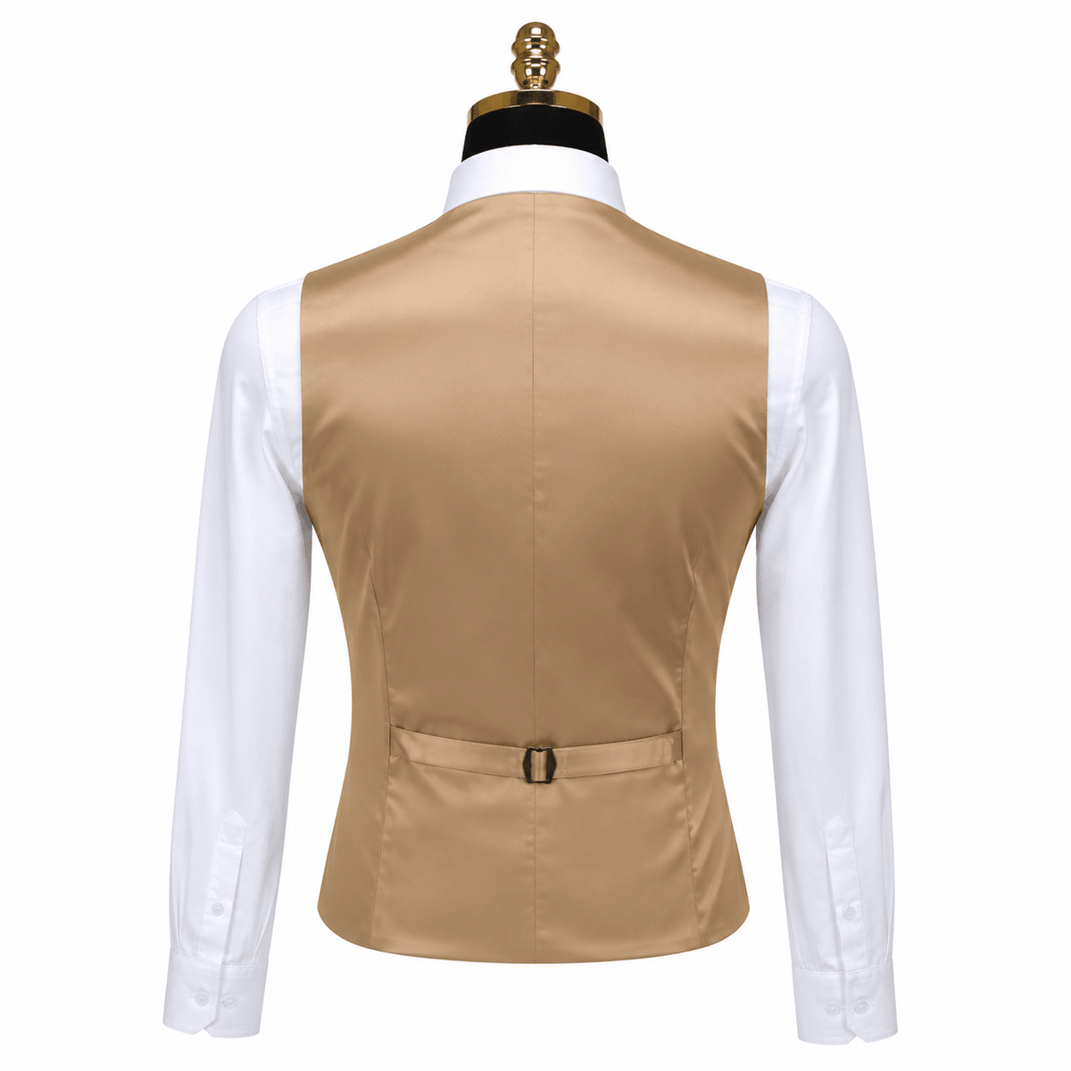 Ferera Collection Men's Tan Slim Fit Suit Vest - Upscale Men's Fashion