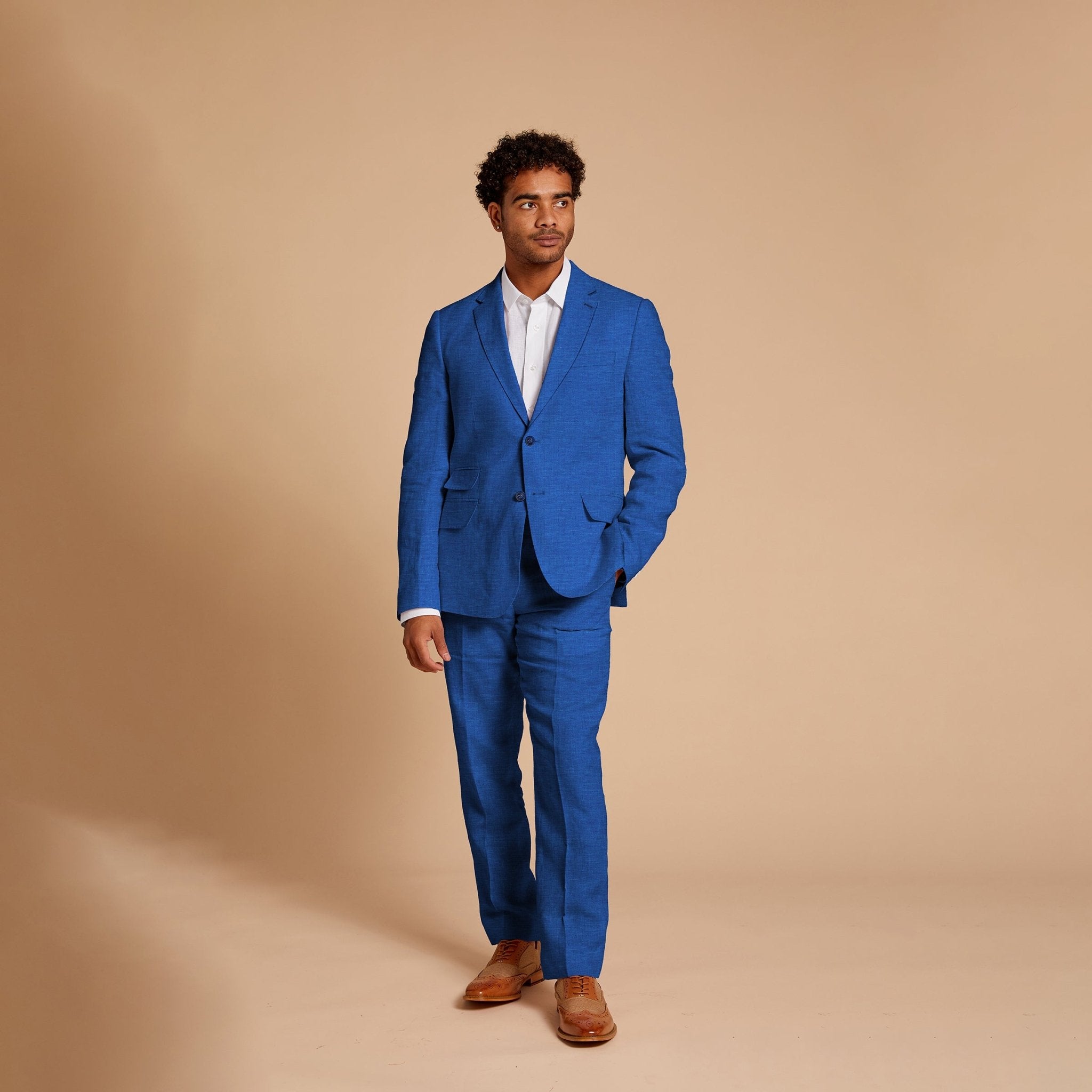 Inserch Slim Fit 100% Linen Blazer – Lightweight Summer Jacket - Upscale Men's Fashion