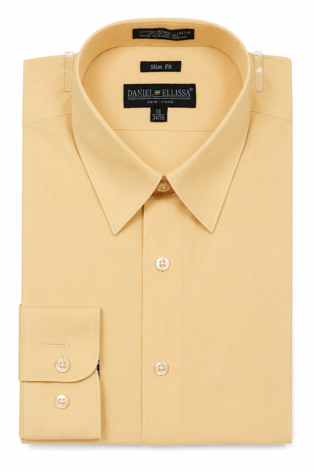 Men's Slim Fit Dress Shirt Color Corn - Upscale Men's Fashion