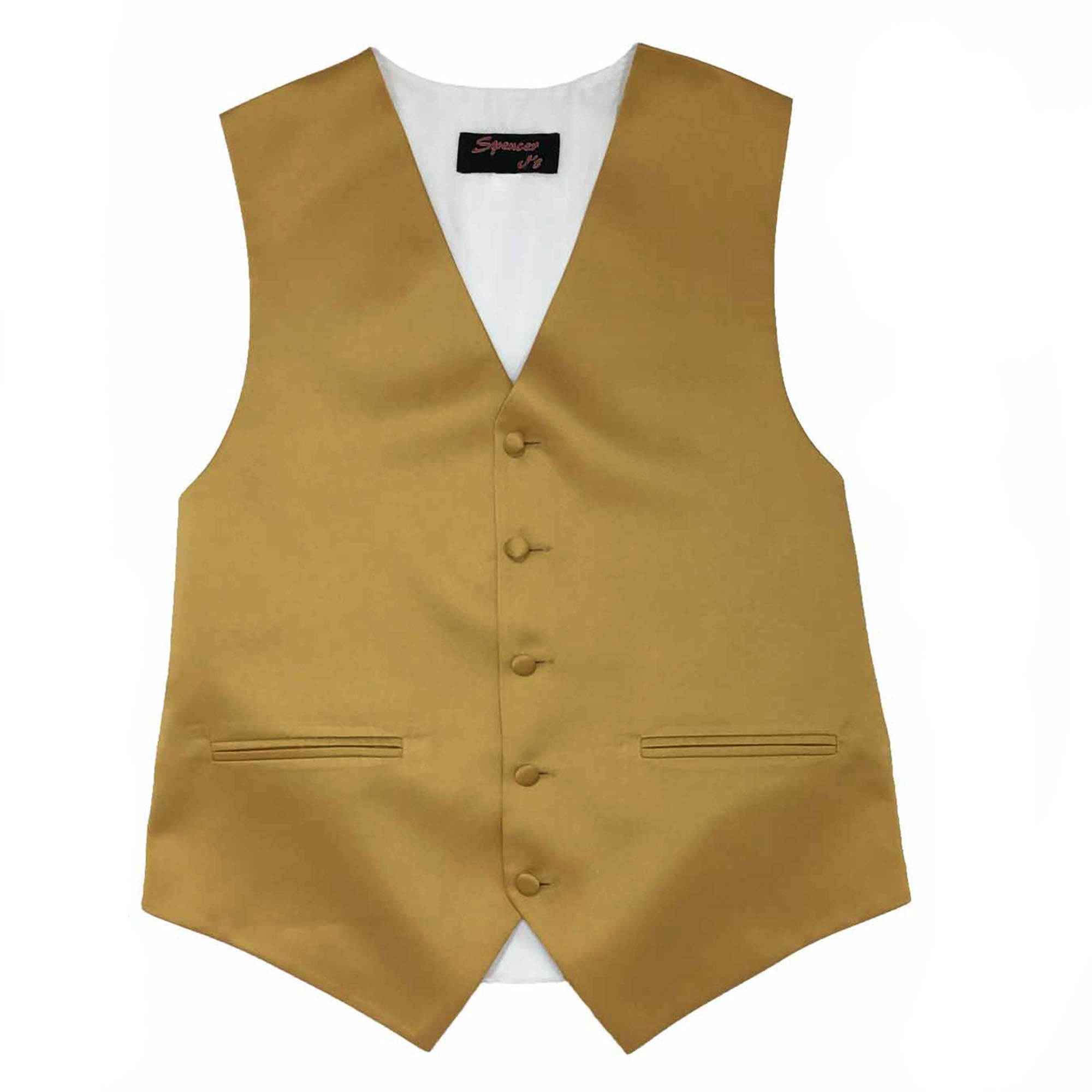 Men’s Gold Satin Vest - Upscale Men's Fashion