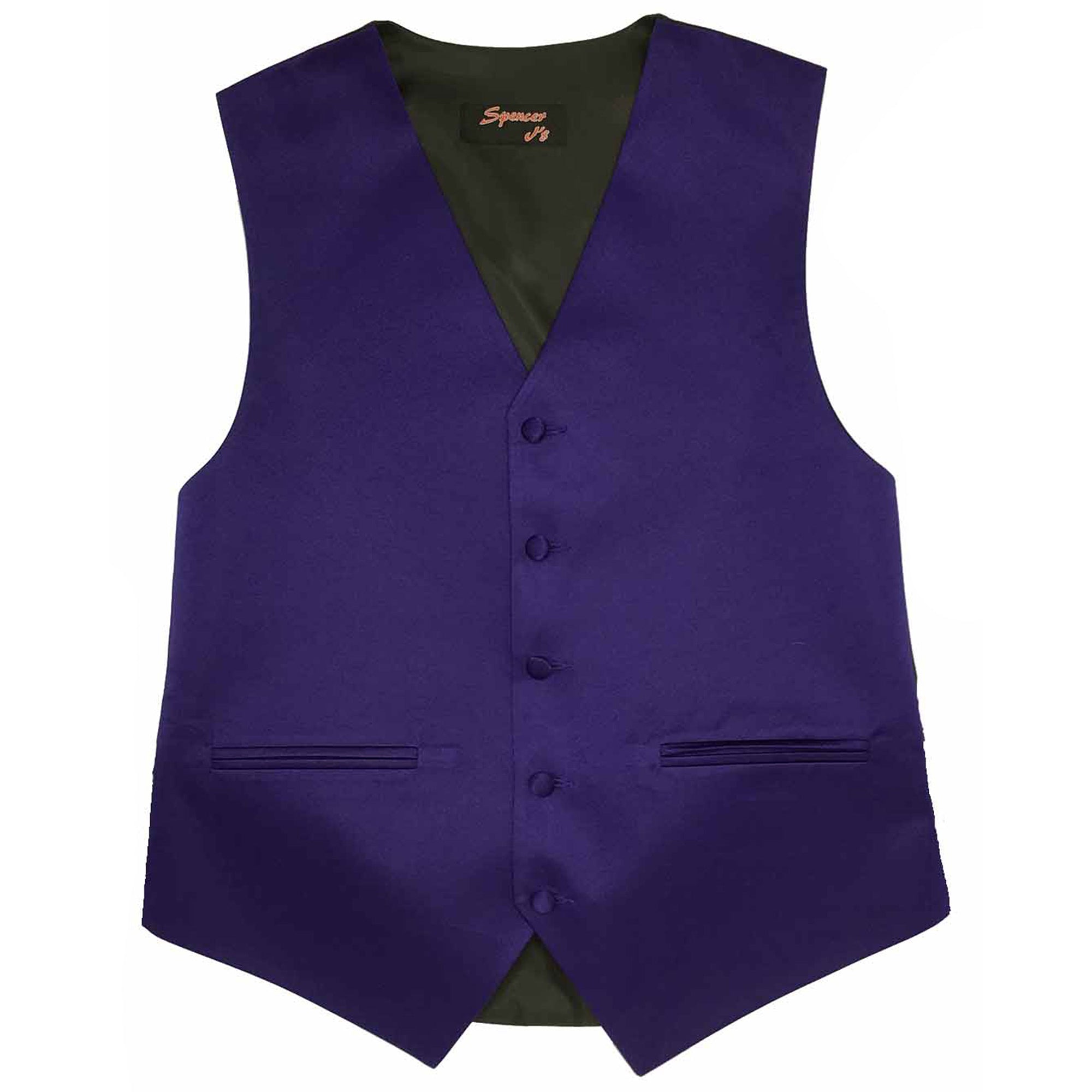 Men’s Lapis Satin Vest - Upscale Men's Fashion