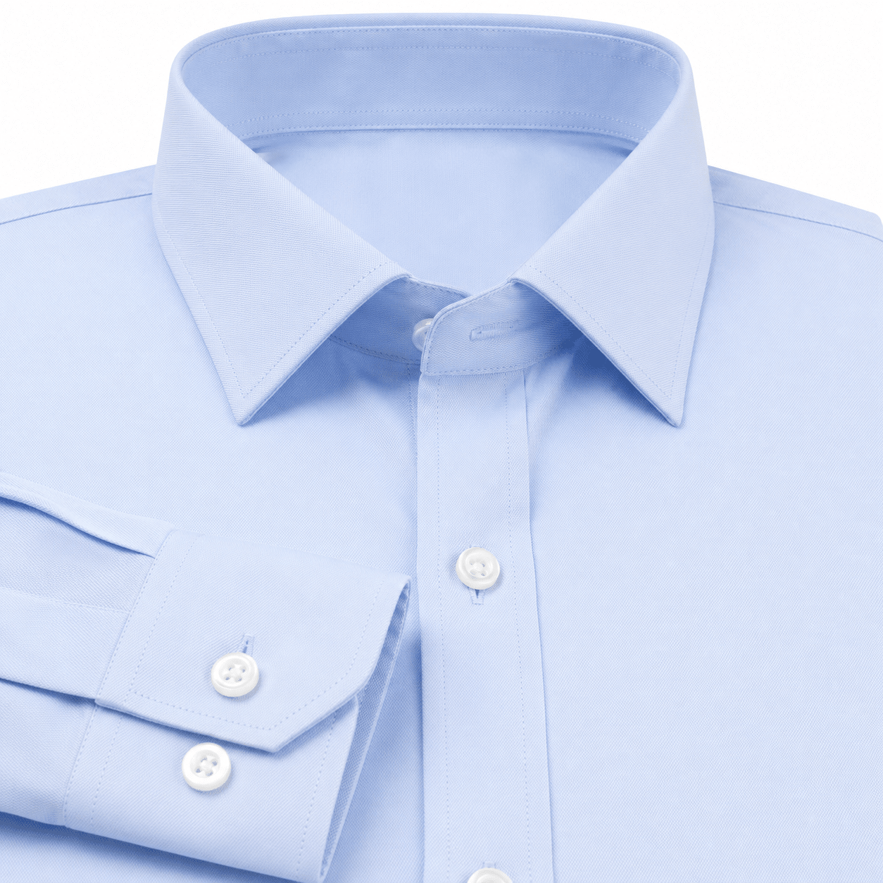 Slim Fit Dress Shirt, Light Blue - Upscale Men's Fashion