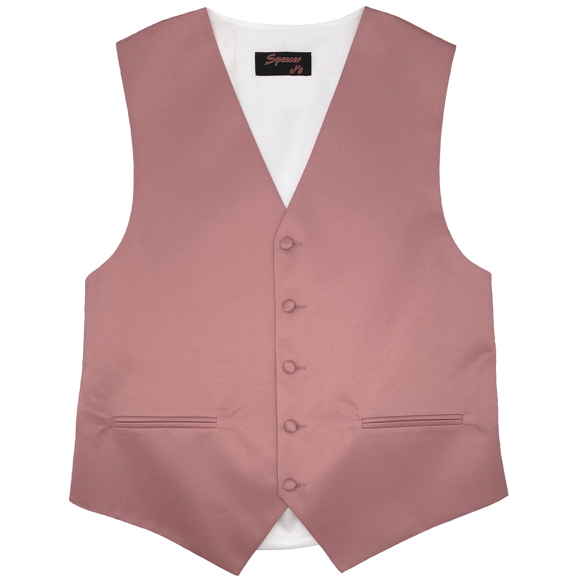 Men’s Rose Gold Satin Vest - Upscale Men's Fashion