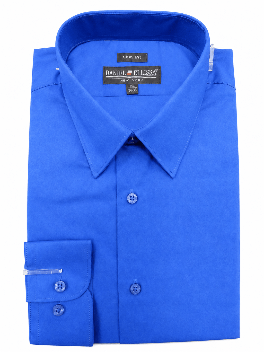 Men's Slim Fit Dress Shirt Color Royal - Upscale Men's Fashion