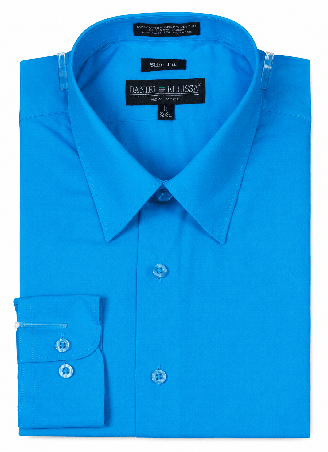 Men's Slim Fit Dress Shirt Color Turquoise - Upscale Men's Fashion