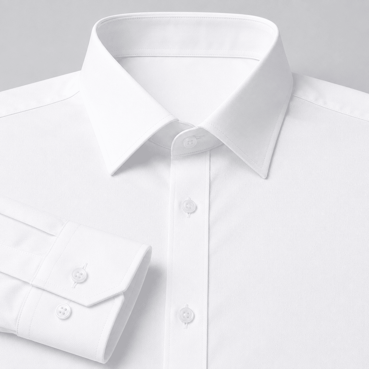 Slim Fit Dress Shirt, White - Upscale Men's Fashion