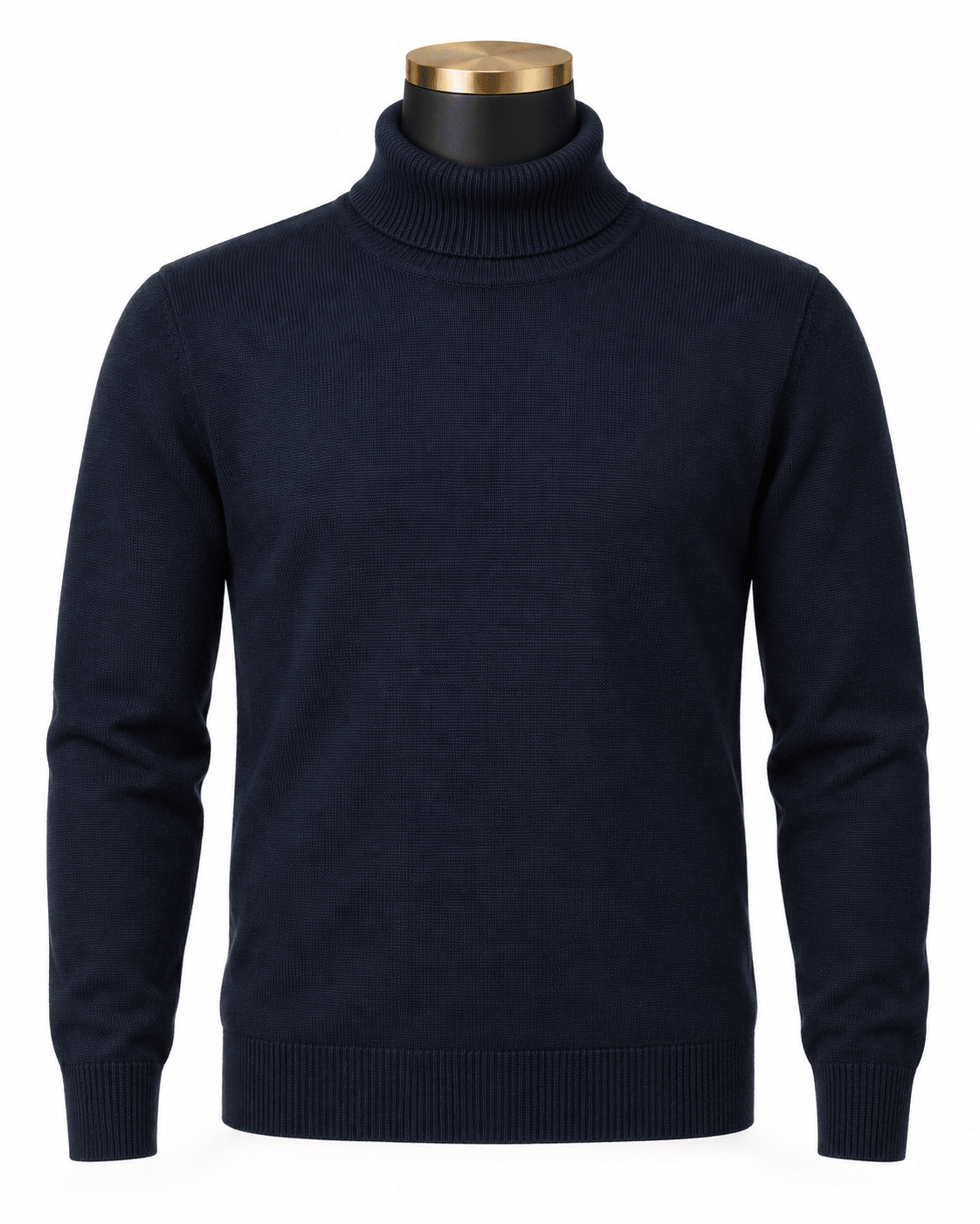 Men's Turtleneck Sweater color Navy - Upscale Men's Fashion