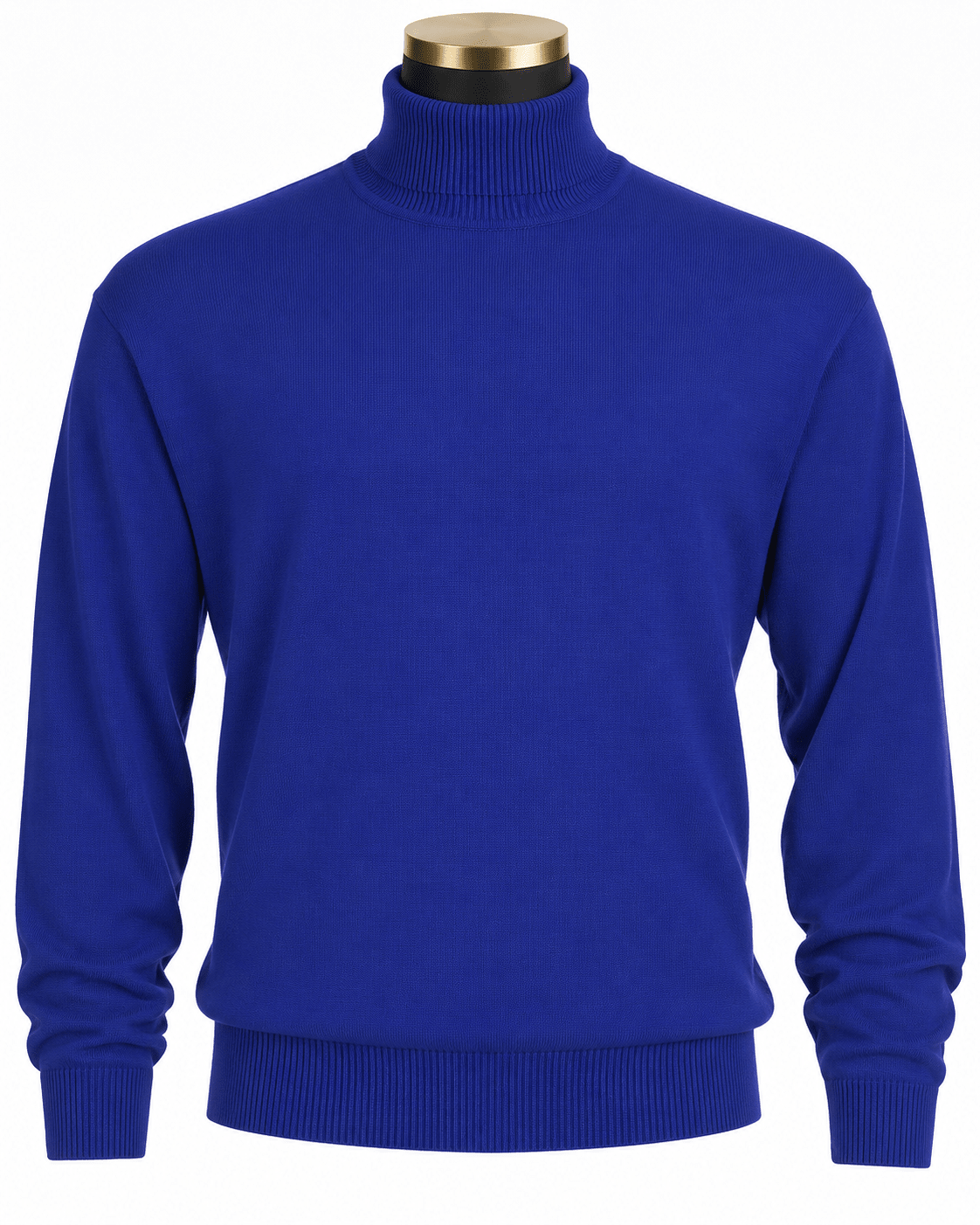 Men's Turtleneck Sweater color Royal Blue - Upscale Men's Fashion