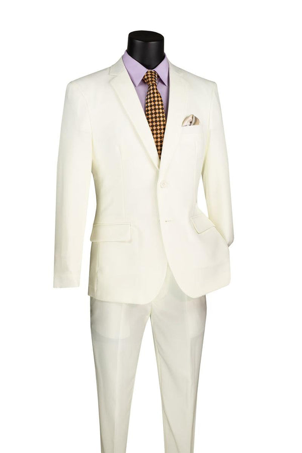 Suit - Slim Fit Suit 2 Piece Color Ivory