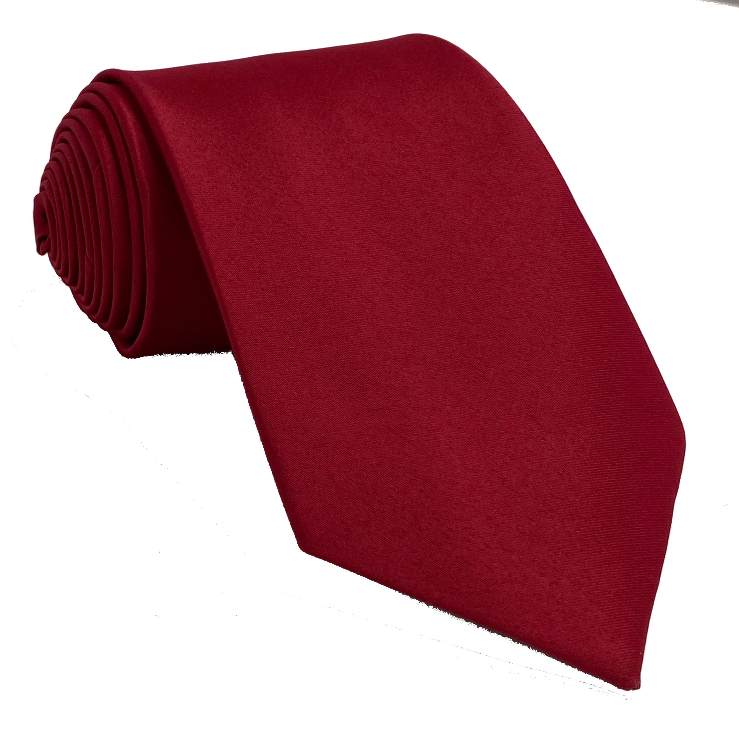 Men's Apple satin self-tie necktie