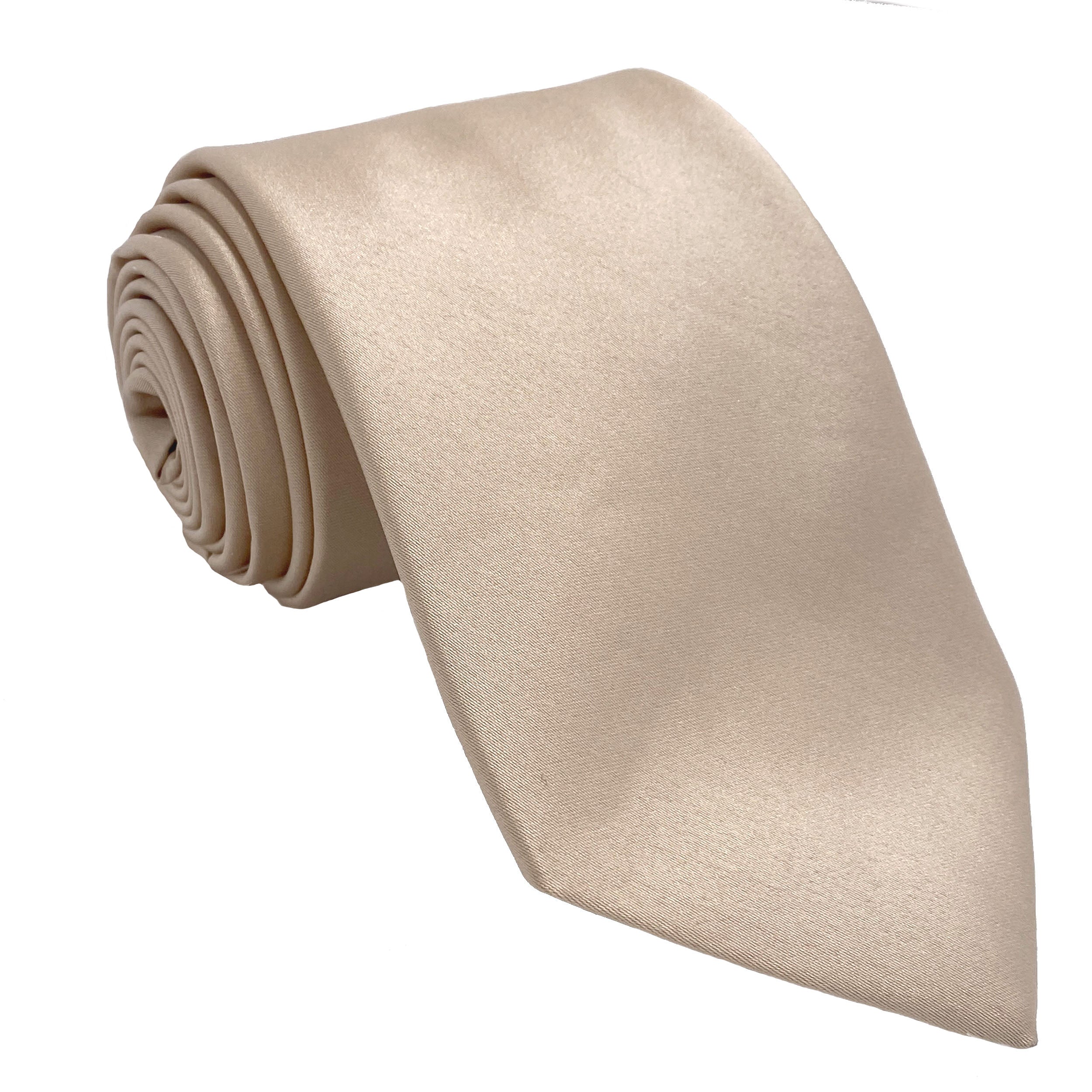 Men's Blush satin self-tie necktie