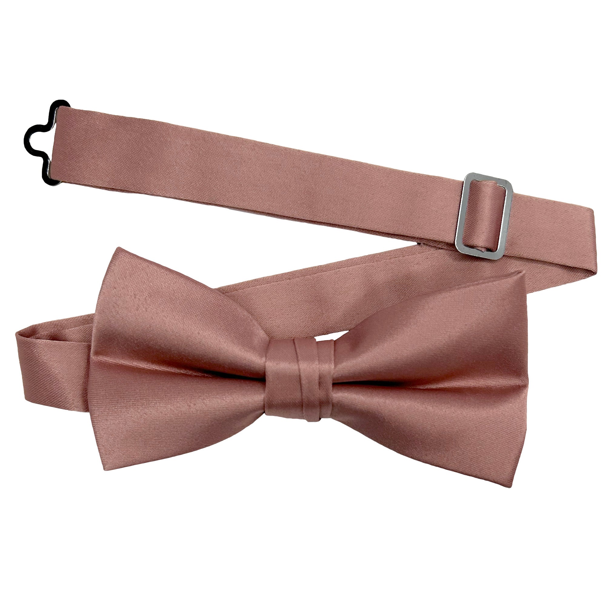 Men's Bronzer solid satin pre-tied bow tie