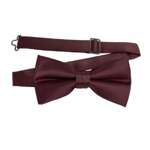 Men's Desert Rose solid satin pre-tied bow tie