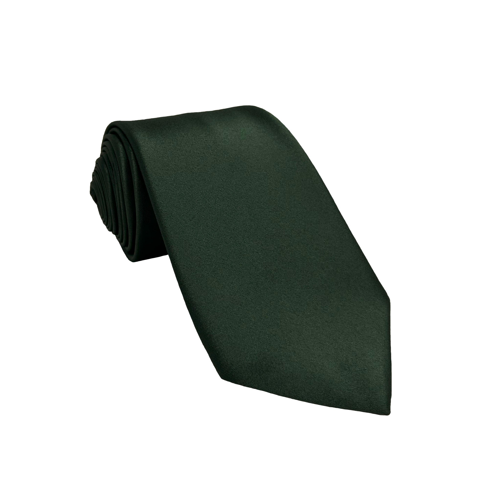 Men's Eucalyptus satin self-tie necktie