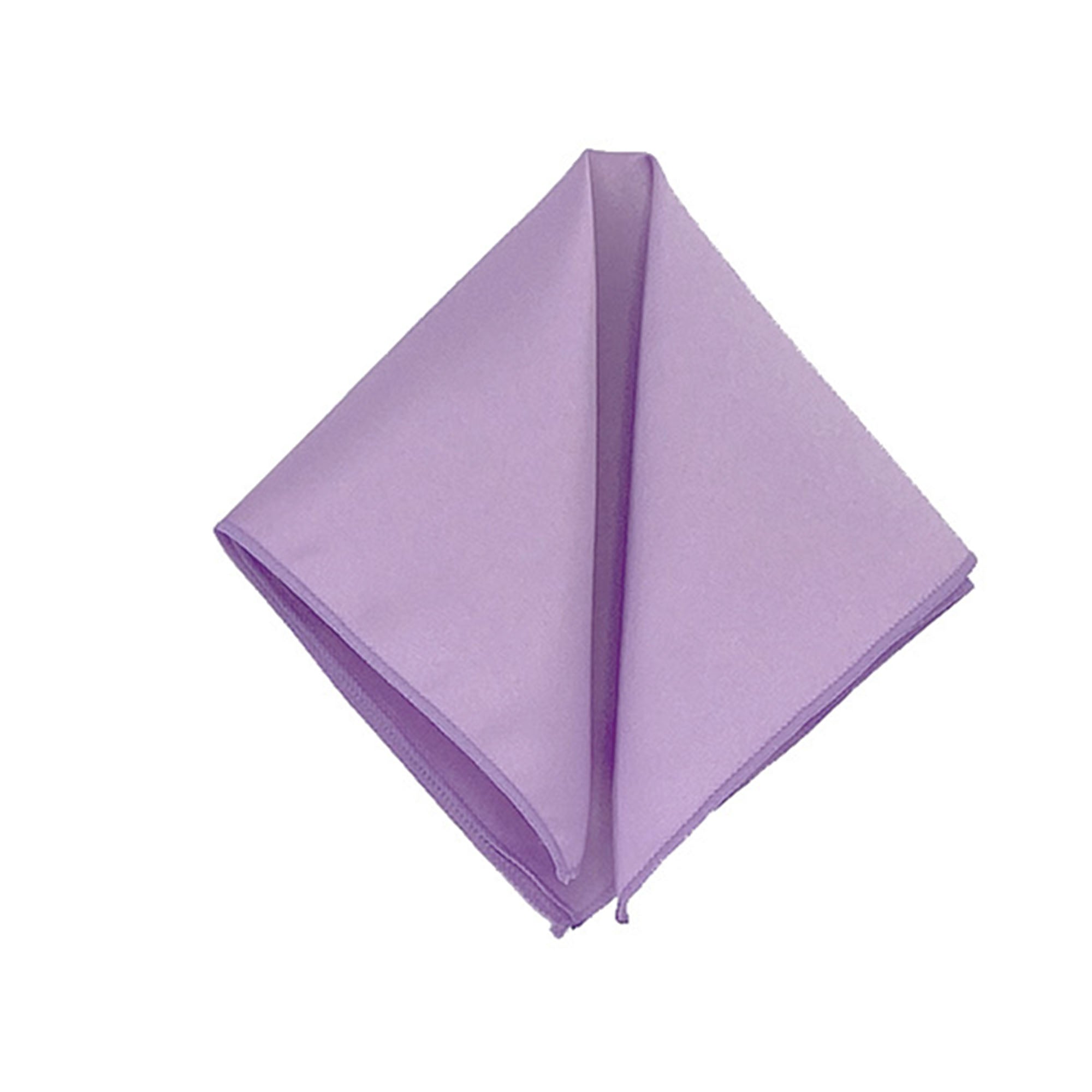 Men's Lavender Solid Satin Pocket Square