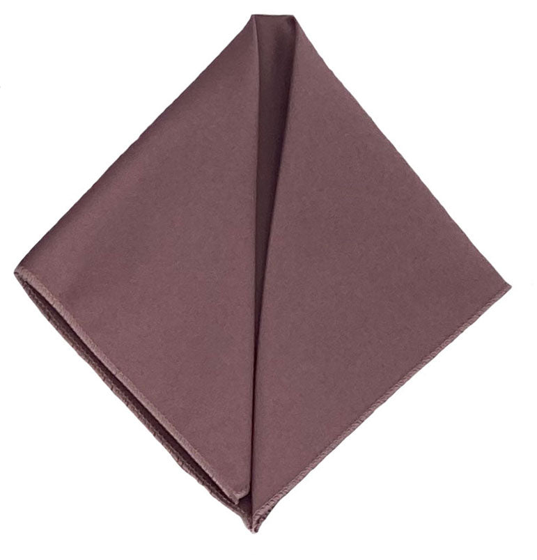 Men's Mauve Solid Satin Pocket Square