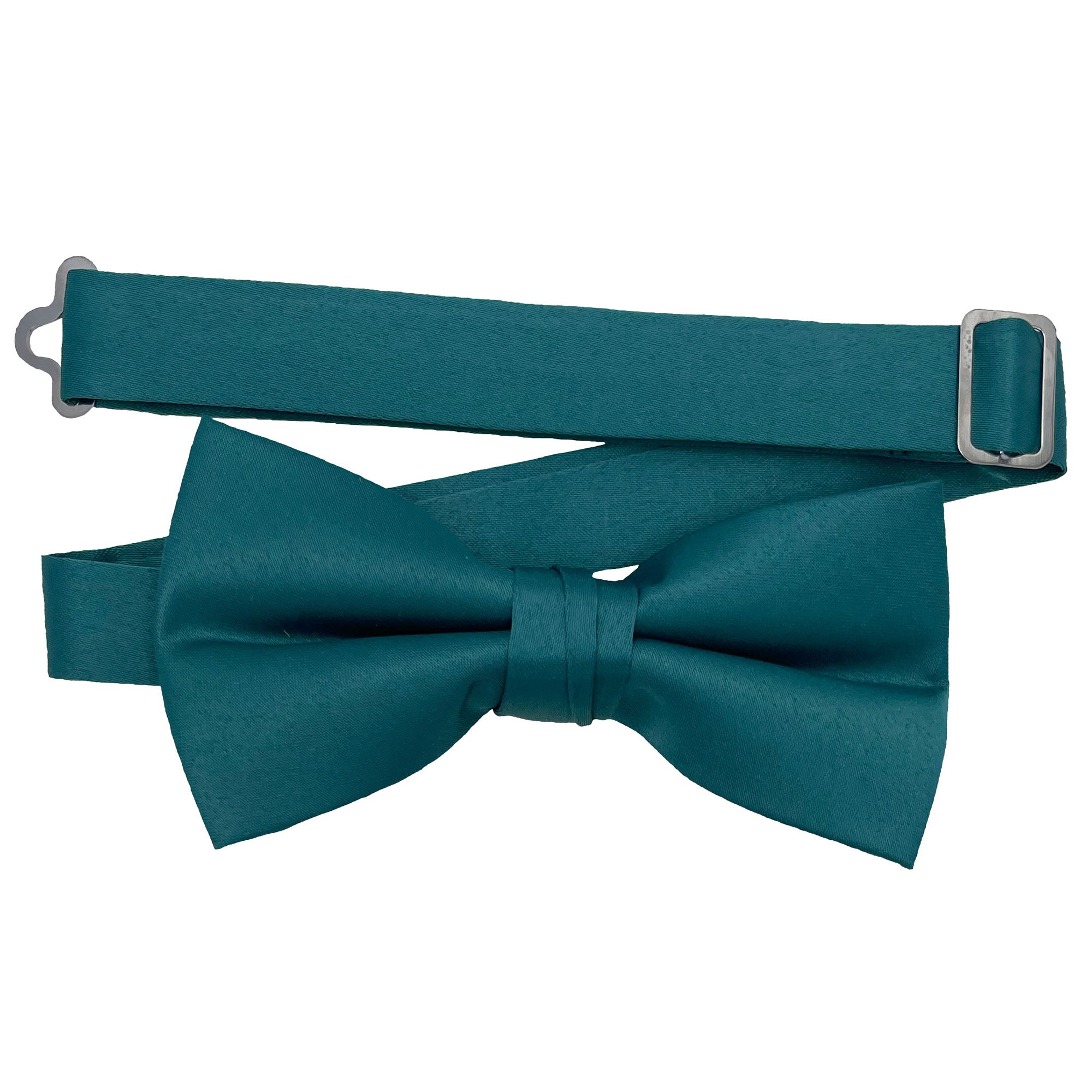 Men's Peacock solid satin pre-tied bow tie
