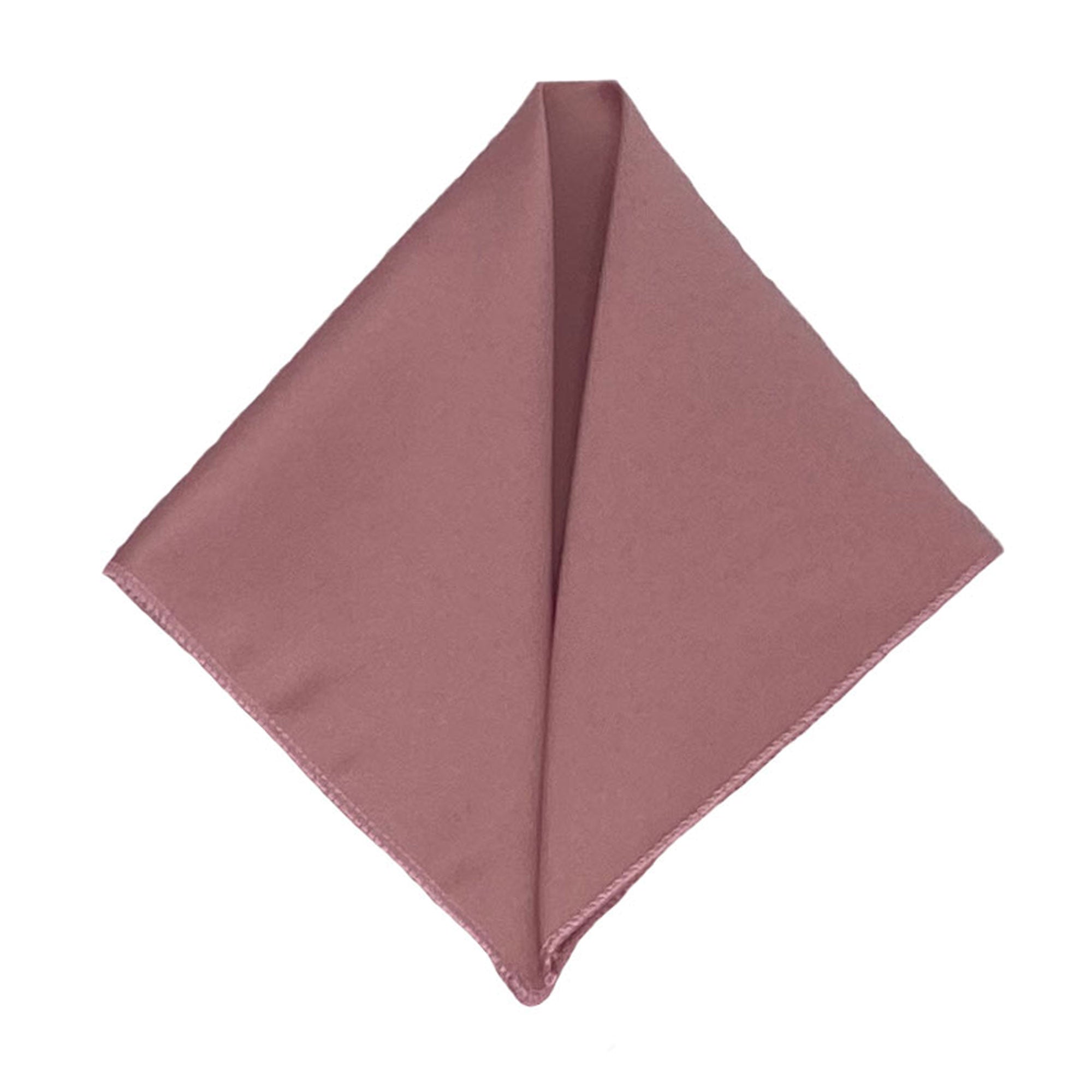 Men's Rose Gold Solid Satin Pocket Square