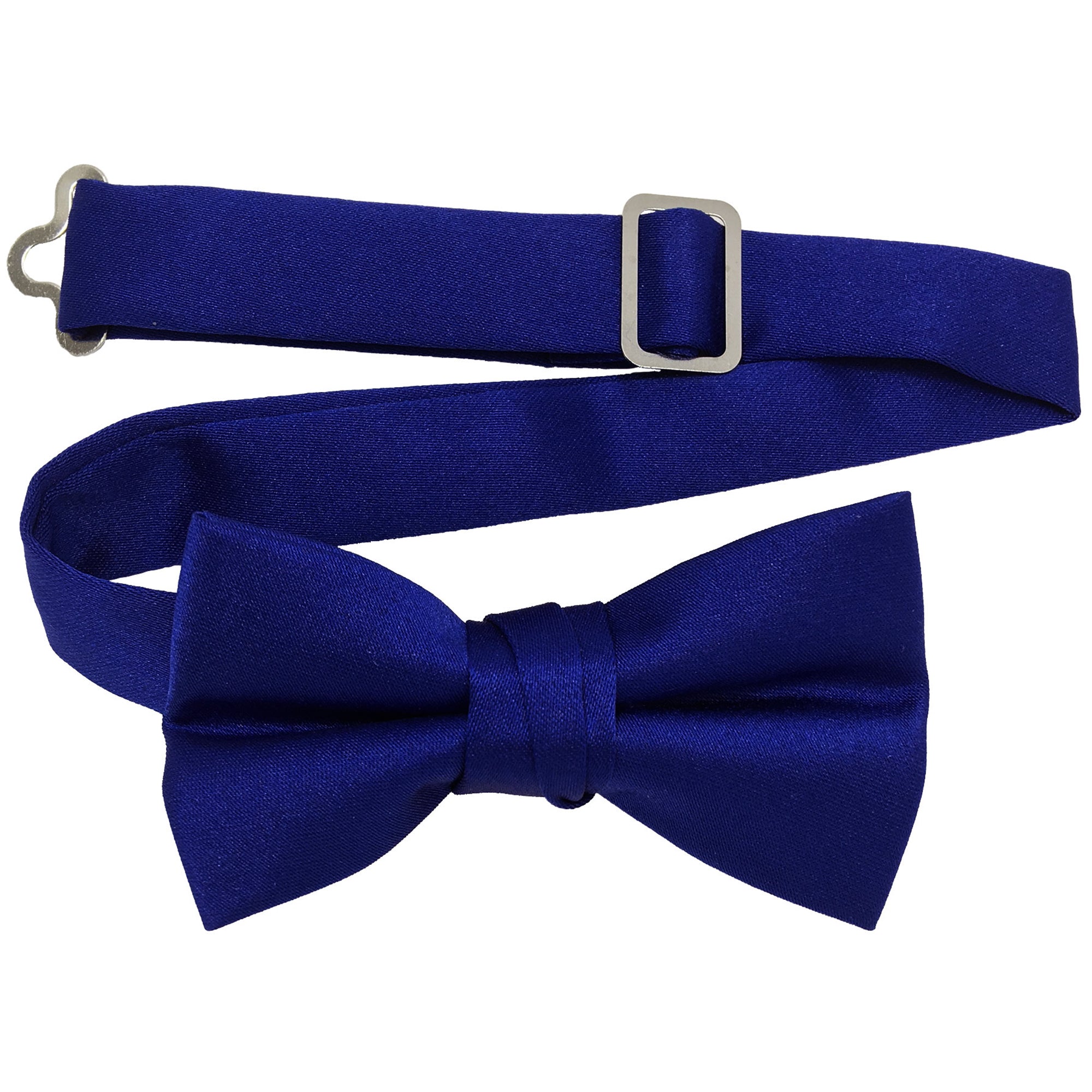 Men's Royal solid satin pre-tied bow tie