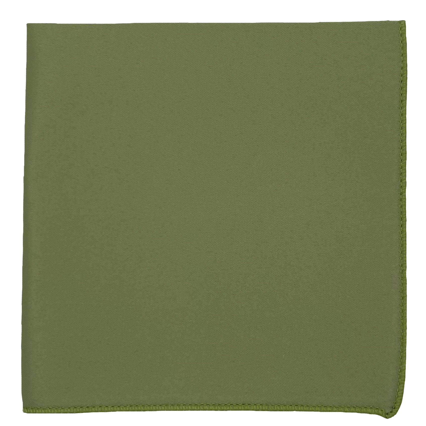 Men's Sage Solid Satin Pocket Square