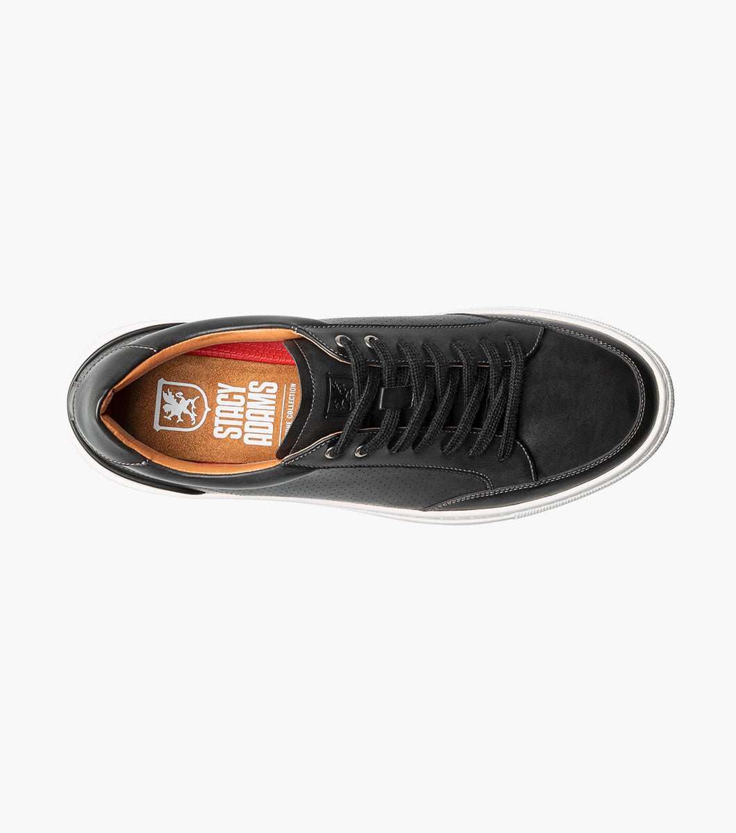 Stacy Adams Dorian Lace-To-Toe Sneaker – Black - Upscale Men's Fashion