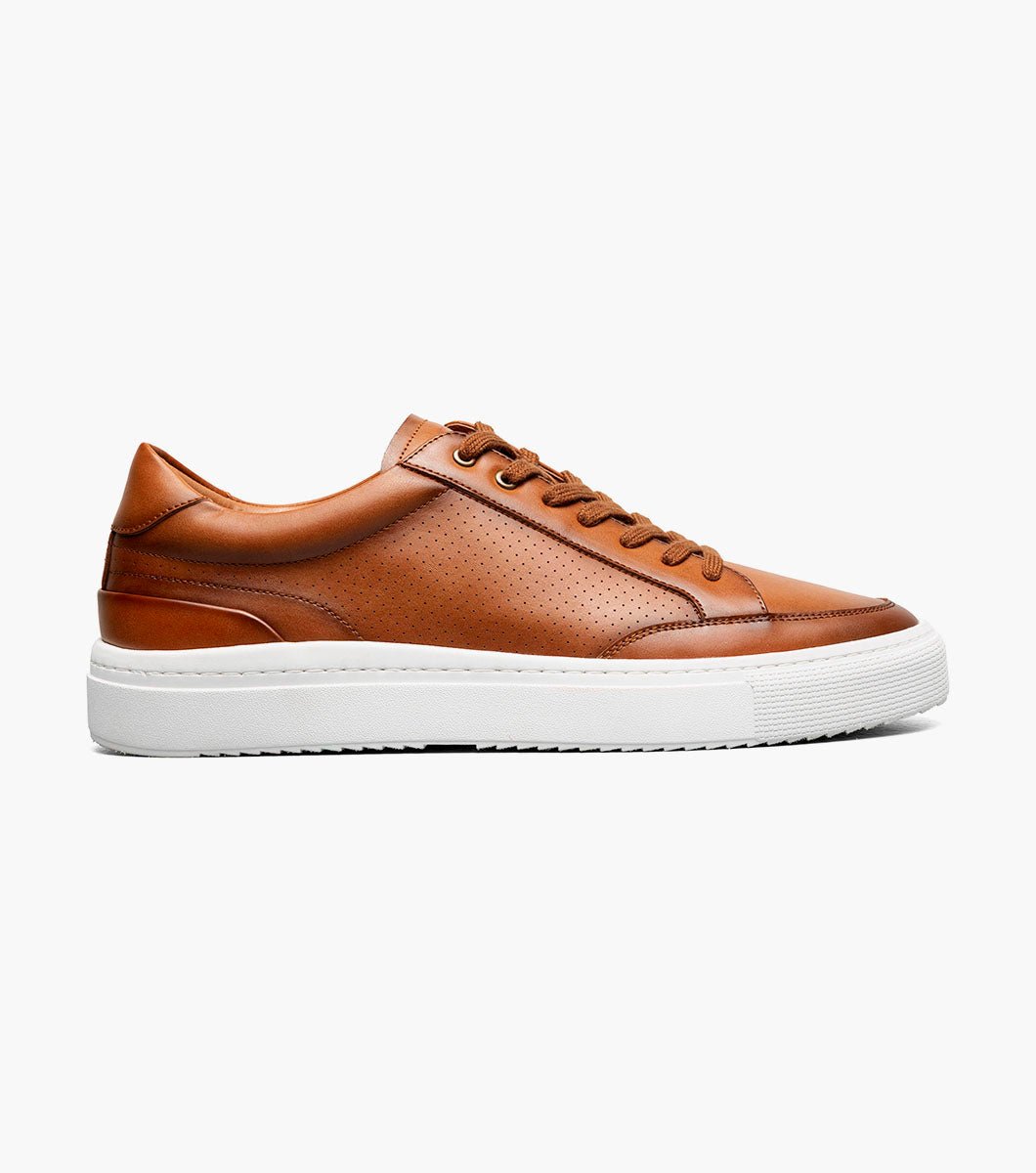 Stacy Adams Dorian Lace-To-Toe Sneaker – Cognac - Upscale Men's Fashion