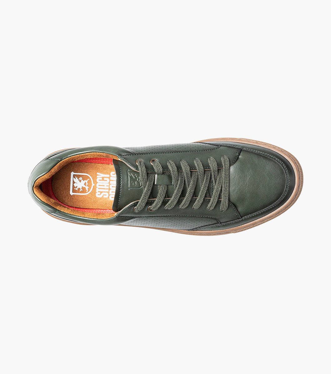 Stacy Adams Dorian Lace-To-Toe Sneaker – Green - Upscale Men's Fashion