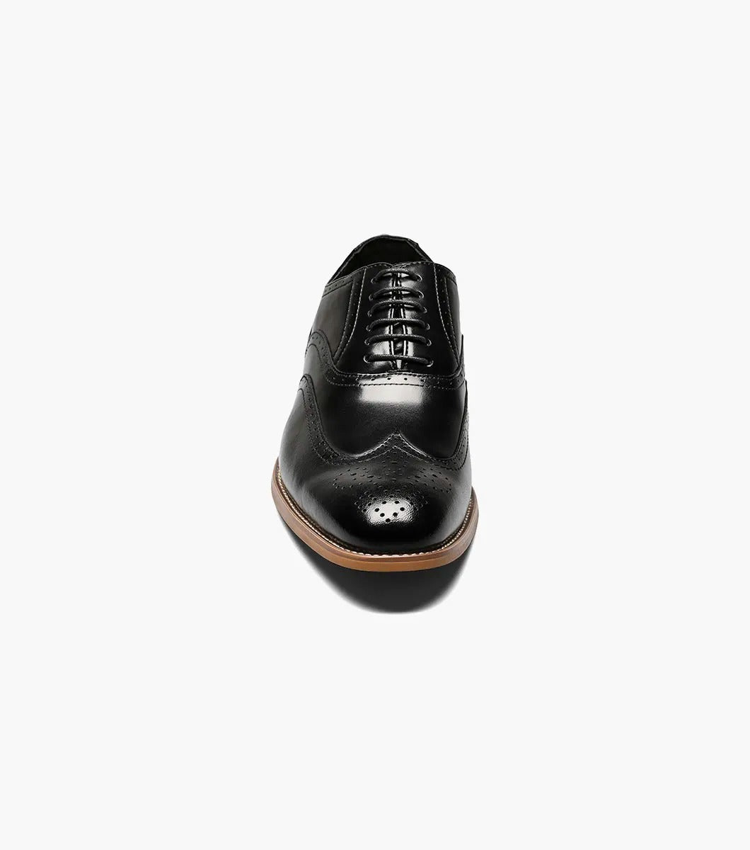 Stacy Adams Dunbar Wingtip Oxford Shoes – Black