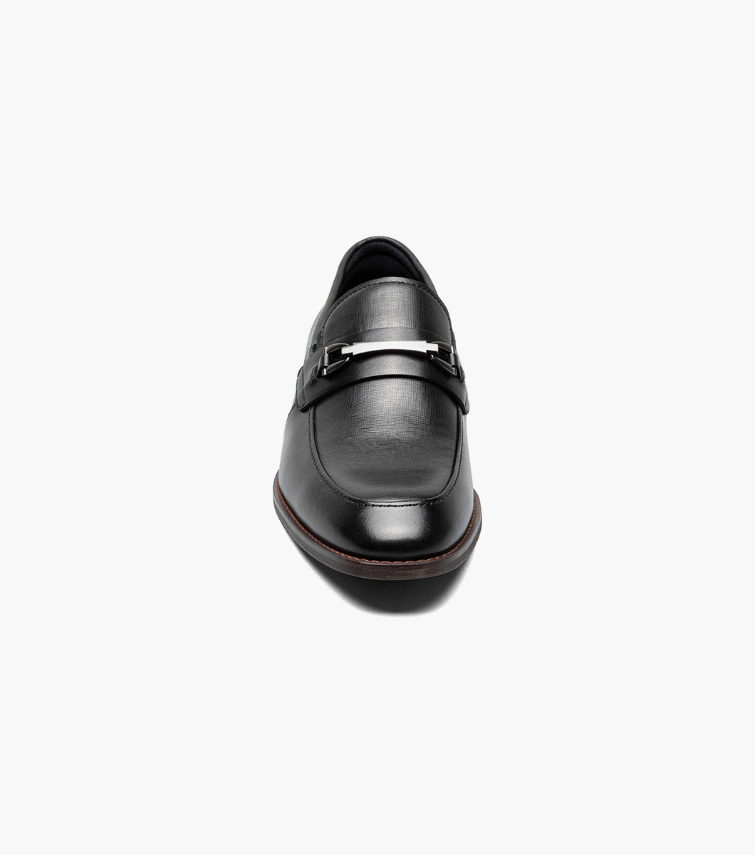 Stacy Adams Kaylor Black moc toe bit loafer, view 7