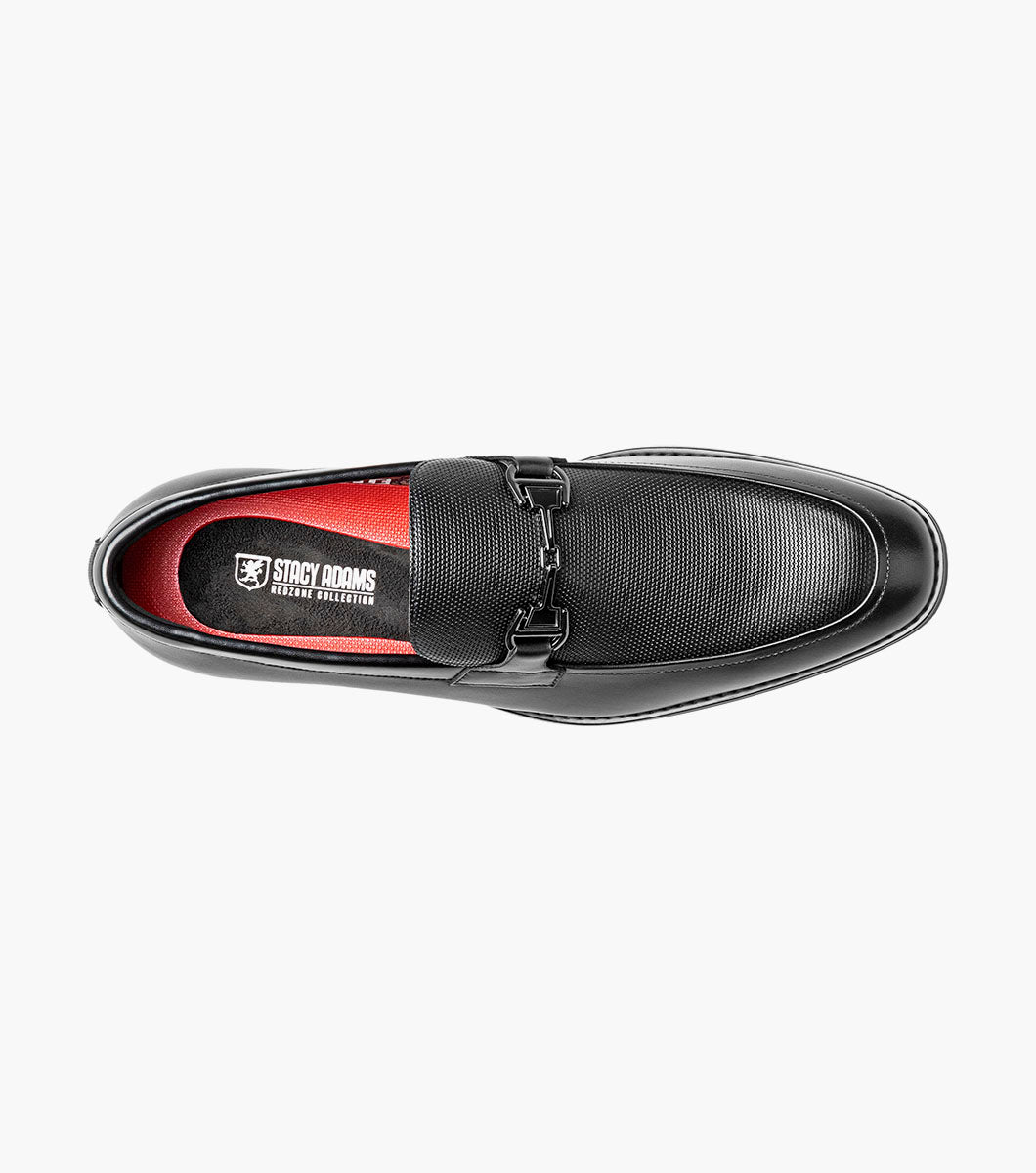 Stacy Adams Lawton black moc toe bit slip-on shoes view 5