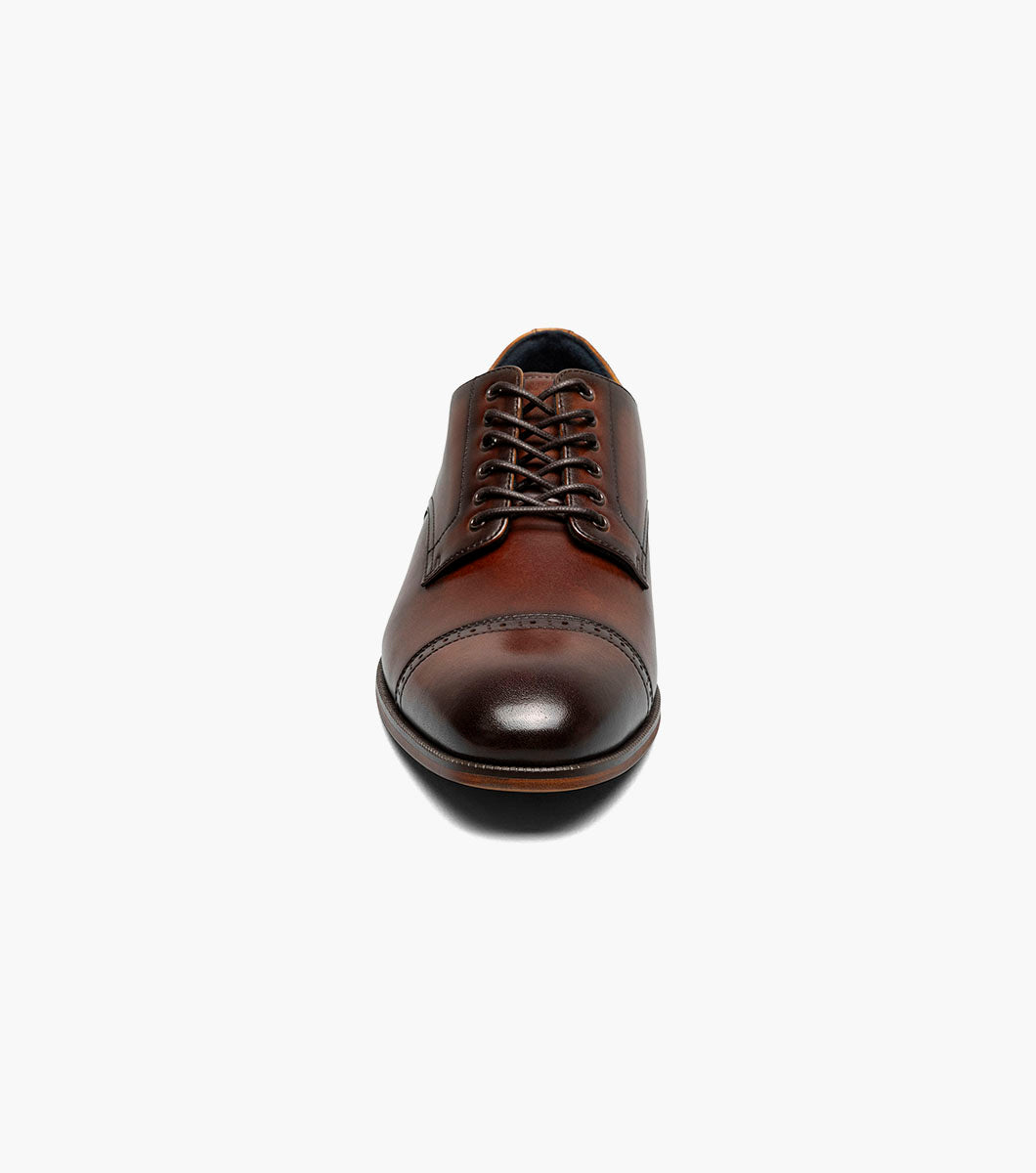 Stacy Adams William Brown cap toe Oxford dress shoe, view 6