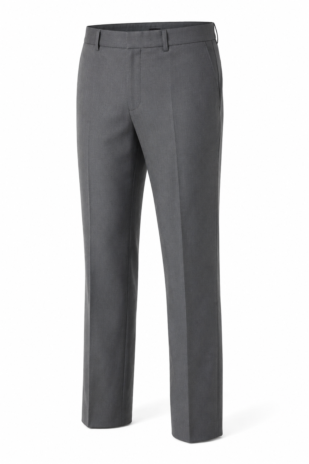 Vinci men's medium gray pre-hemmed modern fit dress pants