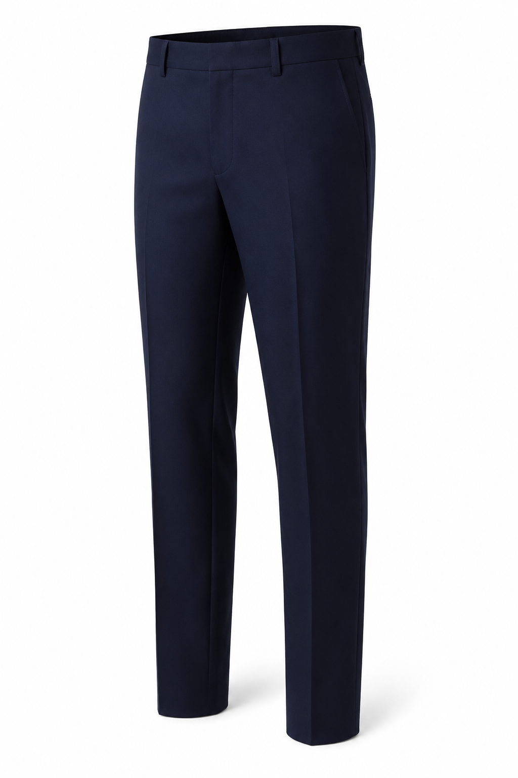 Vinci men's navy pre-hemmed modern fit dress pants