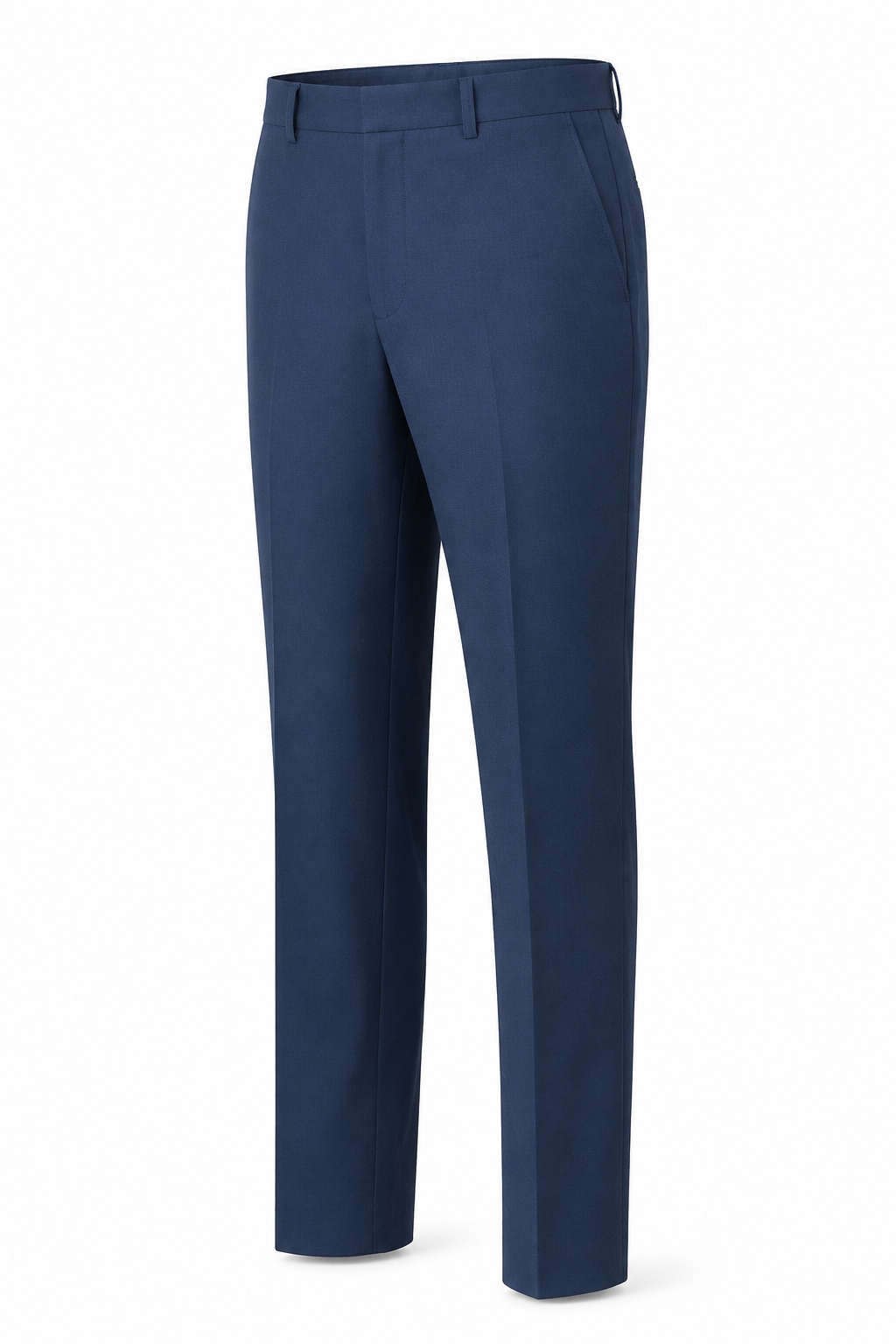 Vinci men's twilight blue pre-hemmed modern fit dress pants