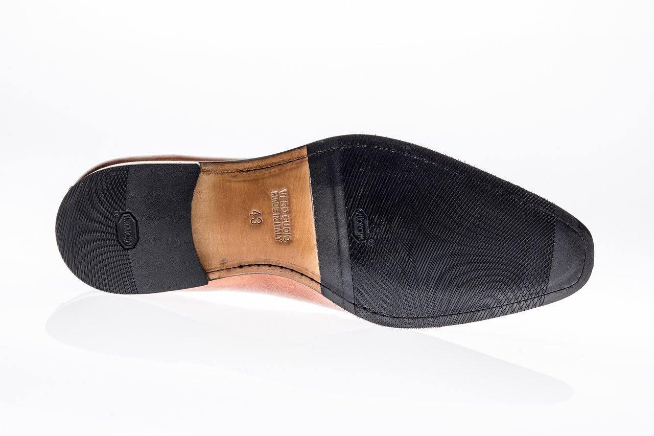 AMBERES LOAFER by JOSE REAL Made in Italy-Color cognac - Upscale Men's Fashion