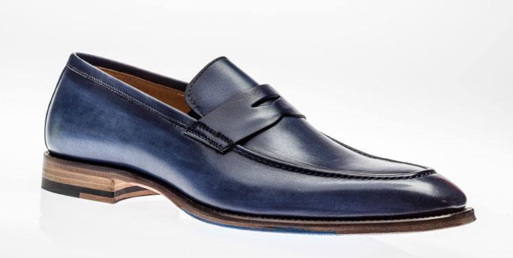 AMBERES LOAFER by JOSE REAL Made in Italy-Deep Blue - Upscale Men's Fashion
