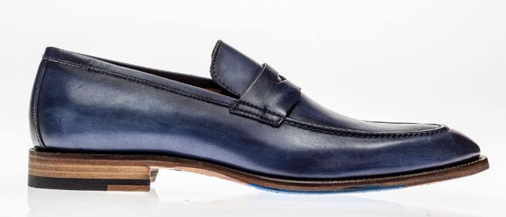 AMBERES LOAFER by JOSE REAL Made in Italy-Deep Blue - Upscale Men's Fashion