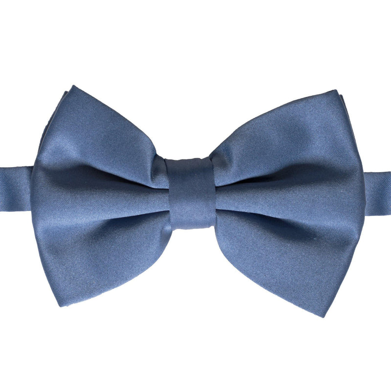 Axis Navy Blue Adjustable Satin Bowtie - Upscale Men's Fashion