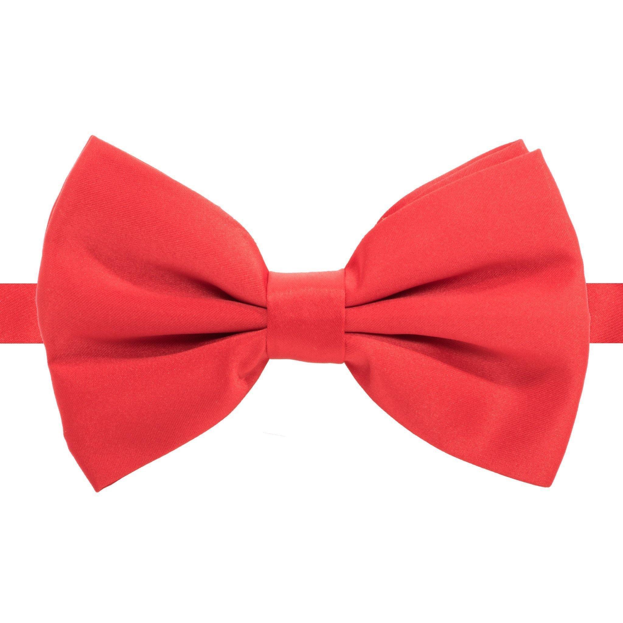 Axis Red Adjustable Satin Bowtie - Upscale Men's Fashion