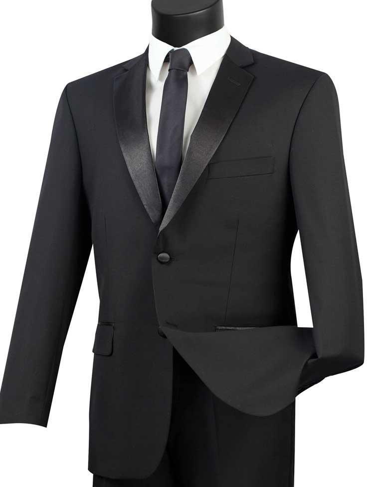 Black 2 Piece Tuxedo Regular Fit - Upscale Men's Fashion