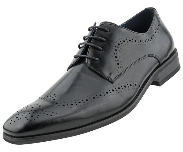 Black Wingtip Dress Shoes - Upscale Men's Fashion