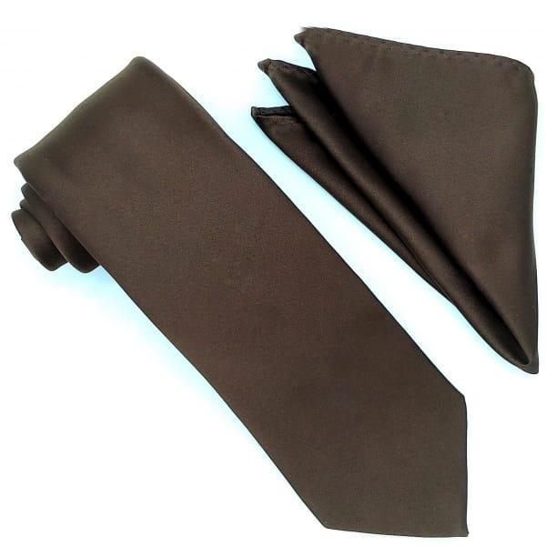 Brown Tie and Hanky Set - Upscale Men's Fashion