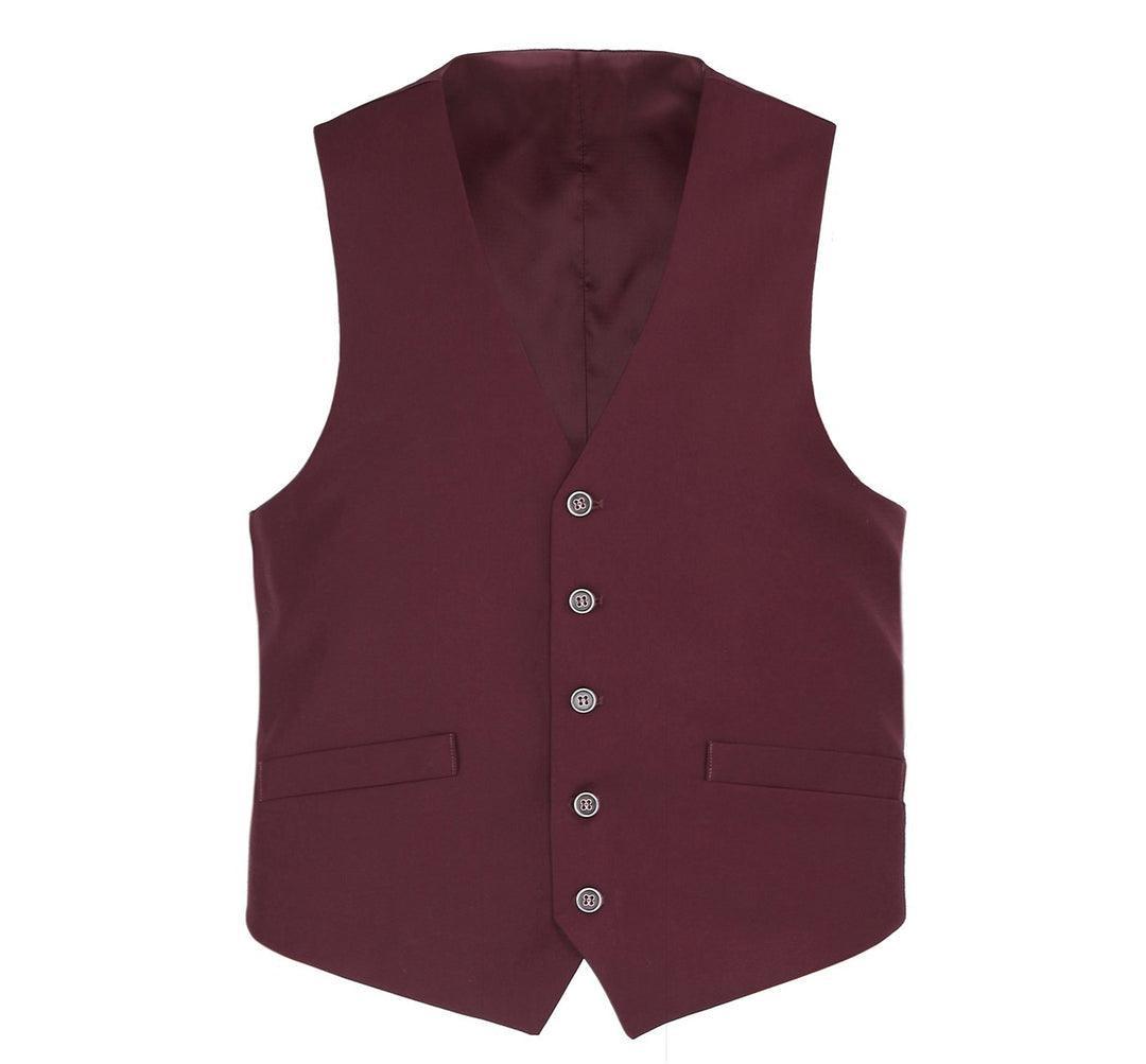 Burgundy Suit Separates Vest - Upscale Men's Fashion